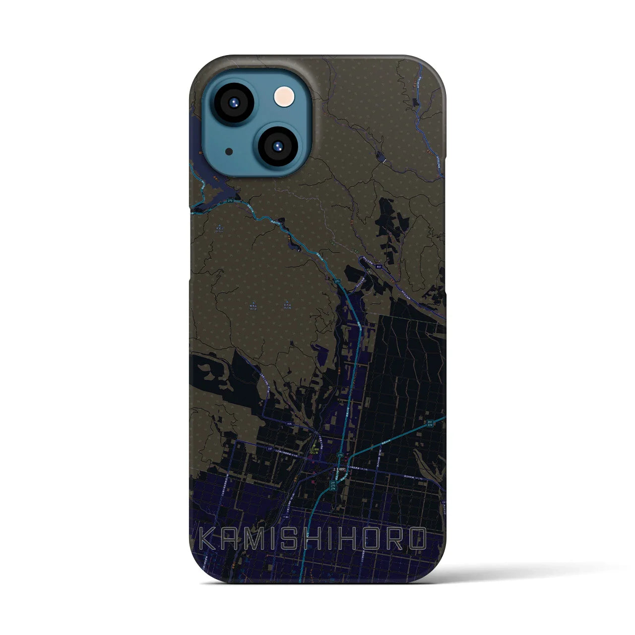 【上士幌(北海道)】地図柄iPhoneケース(バックカバータイプ)