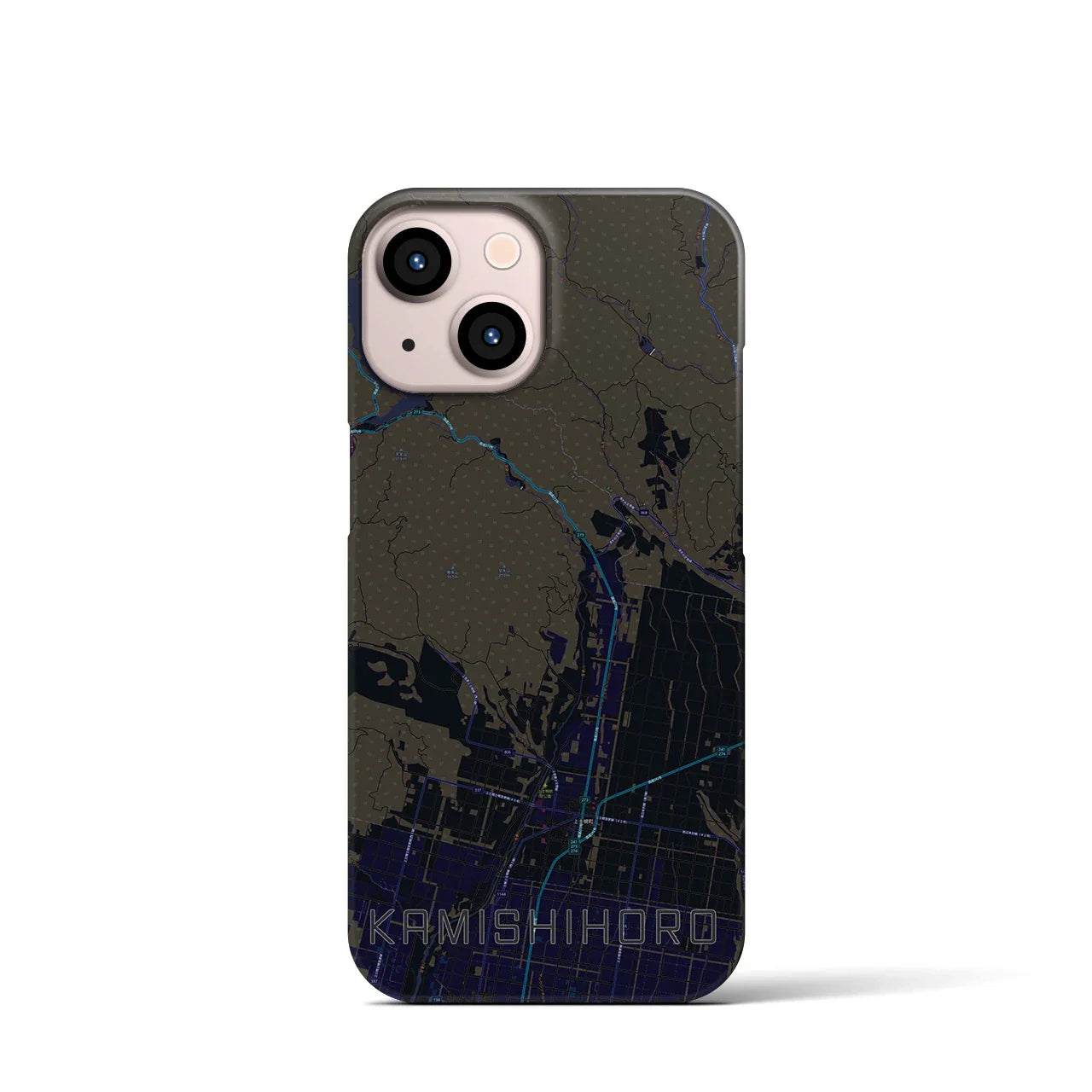 【上士幌(北海道)】地図柄iPhoneケース(バックカバータイプ)