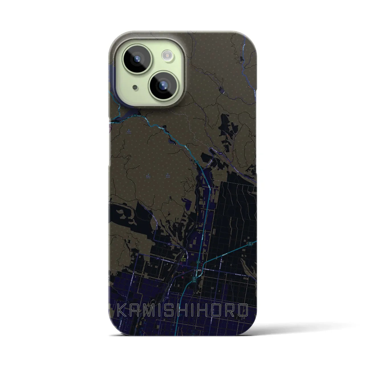 【上士幌(北海道)】地図柄iPhoneケース(バックカバータイプ)