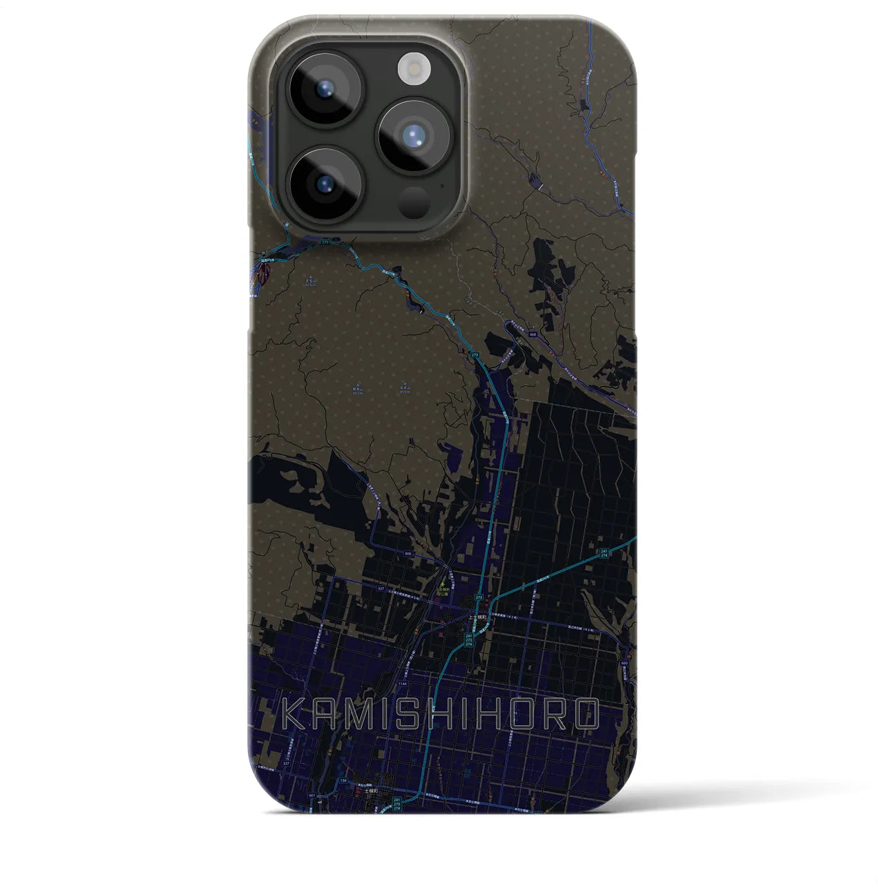 【上士幌(北海道)】地図柄iPhoneケース(バックカバータイプ)