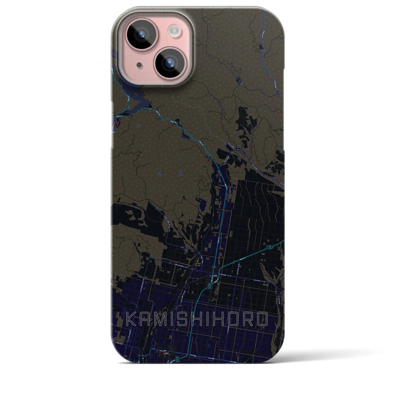 【上士幌(北海道)】地図柄iPhoneケース(バックカバータイプ)