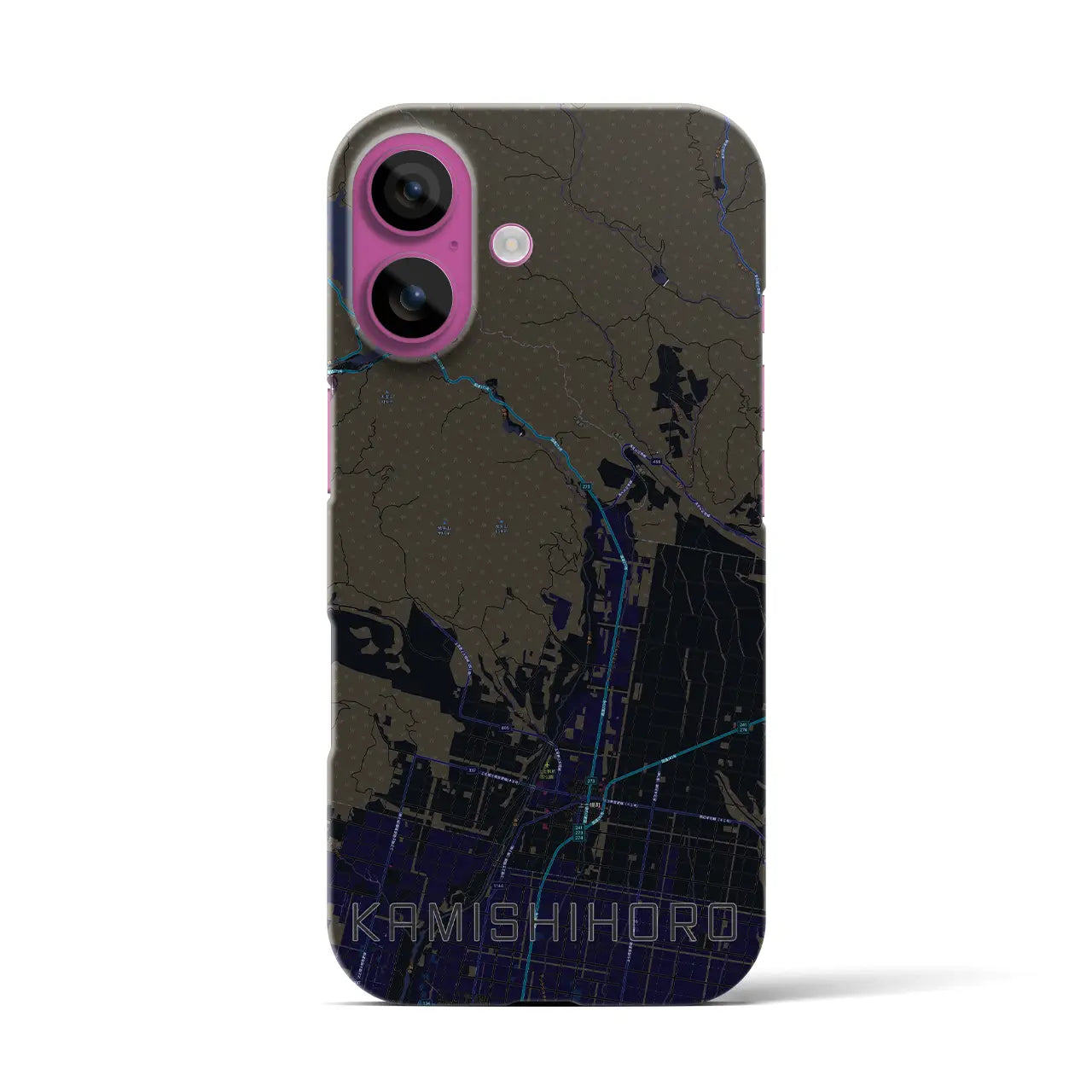 【上士幌(北海道)】地図柄iPhoneケース(バックカバータイプ)