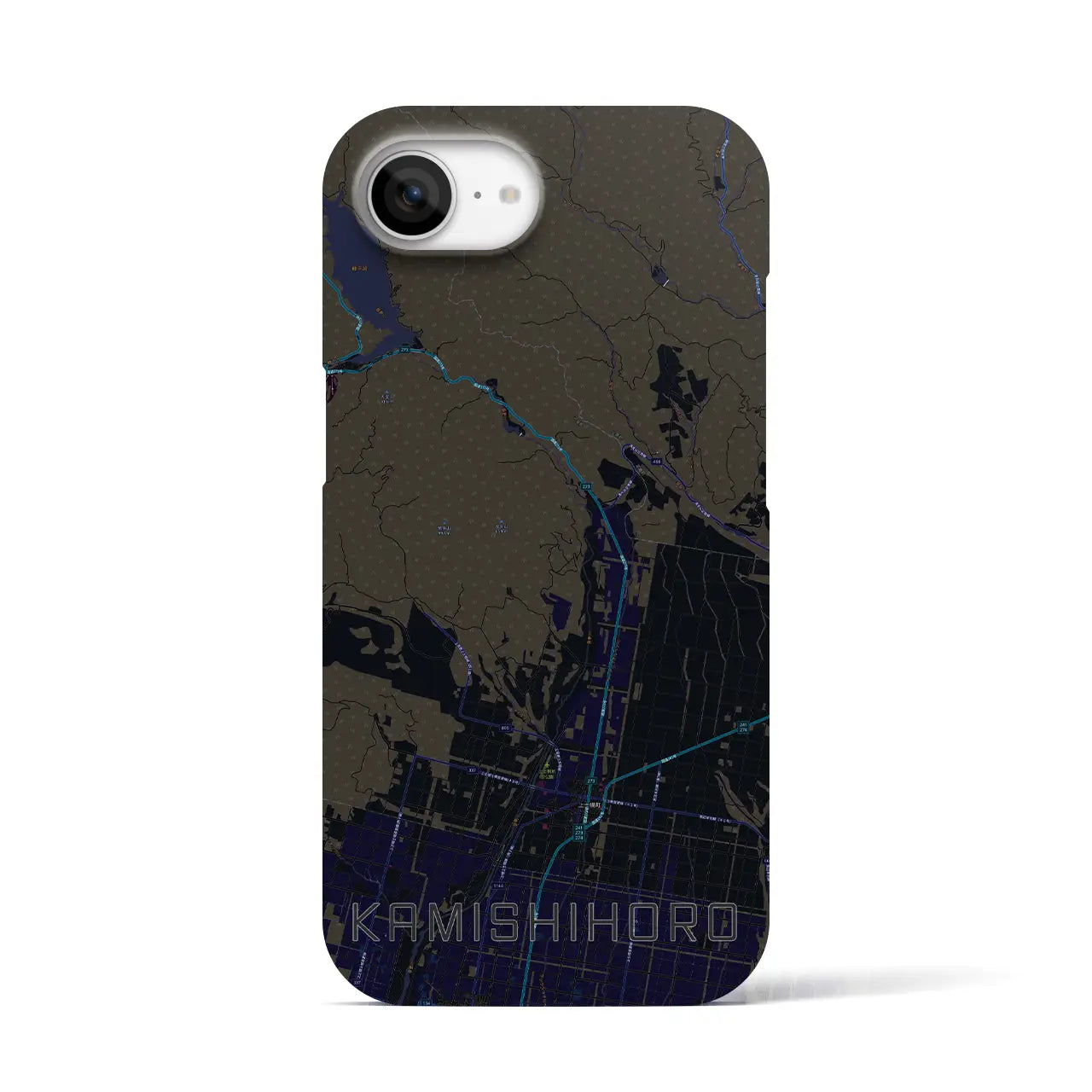 【上士幌(北海道)】地図柄iPhoneケース(バックカバータイプ)