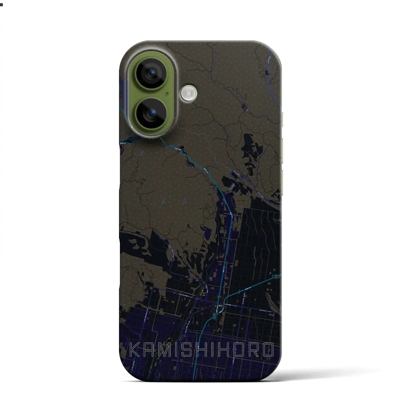 【上士幌(北海道)】地図柄iPhoneケース(バックカバータイプ)