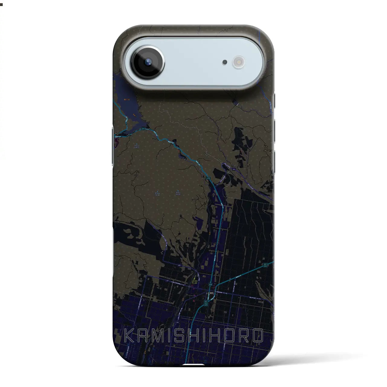 【上士幌(北海道)】地図柄iPhoneケース(バックカバータイプ)