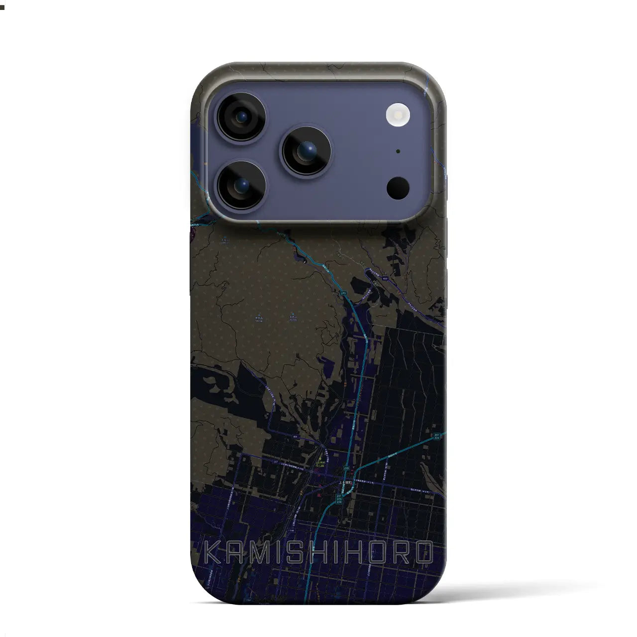 【上士幌(北海道)】地図柄iPhoneケース(バックカバータイプ)