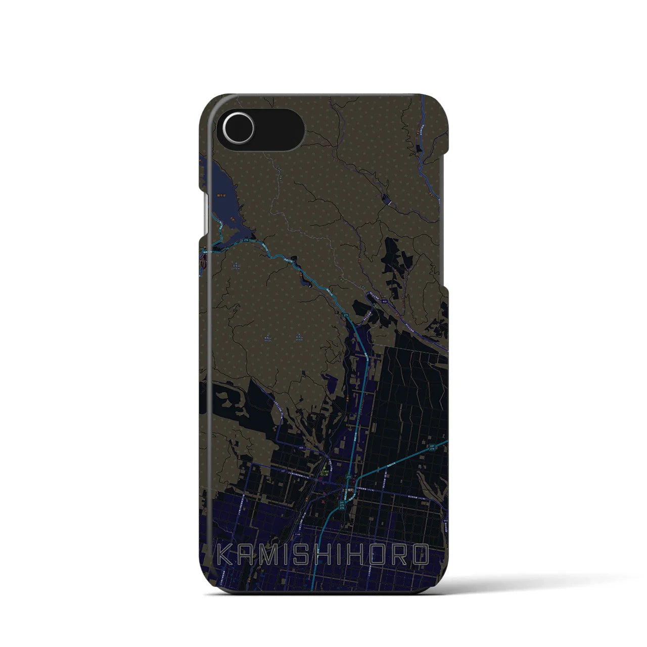 【上士幌(北海道)】地図柄iPhoneケース(バックカバータイプ)