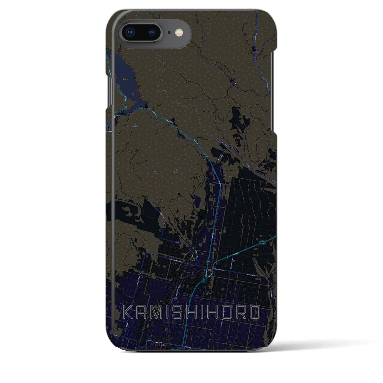 【上士幌(北海道)】地図柄iPhoneケース(バックカバータイプ)