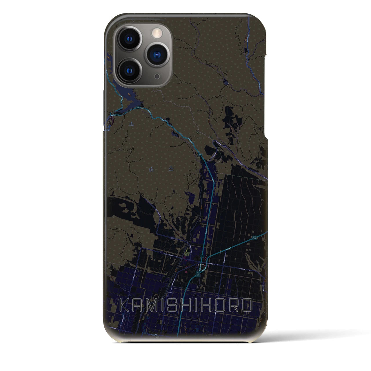 【上士幌(北海道)】地図柄iPhoneケース(バックカバータイプ)