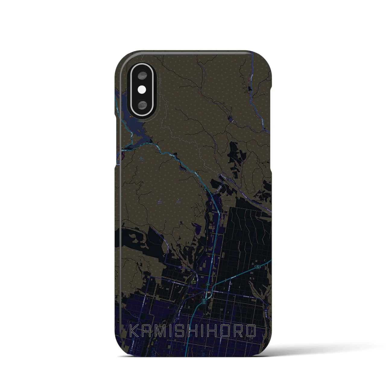 【上士幌(北海道)】地図柄iPhoneケース(バックカバータイプ)