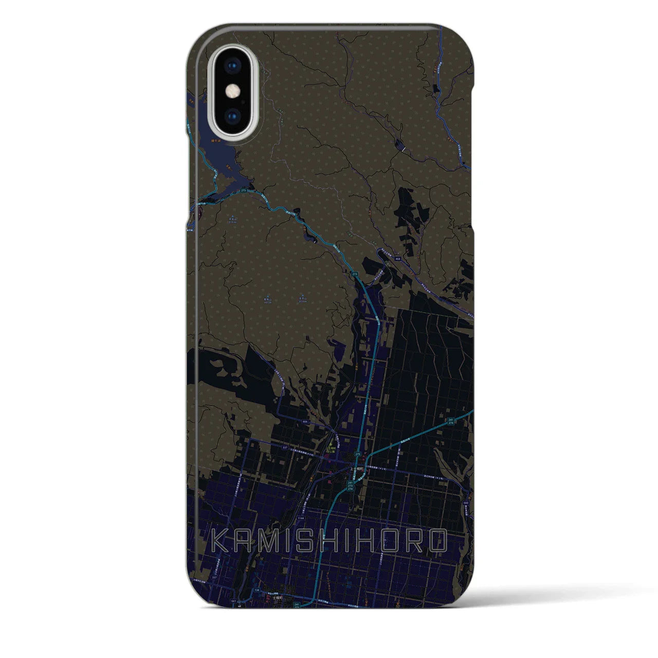【上士幌(北海道)】地図柄iPhoneケース(バックカバータイプ)