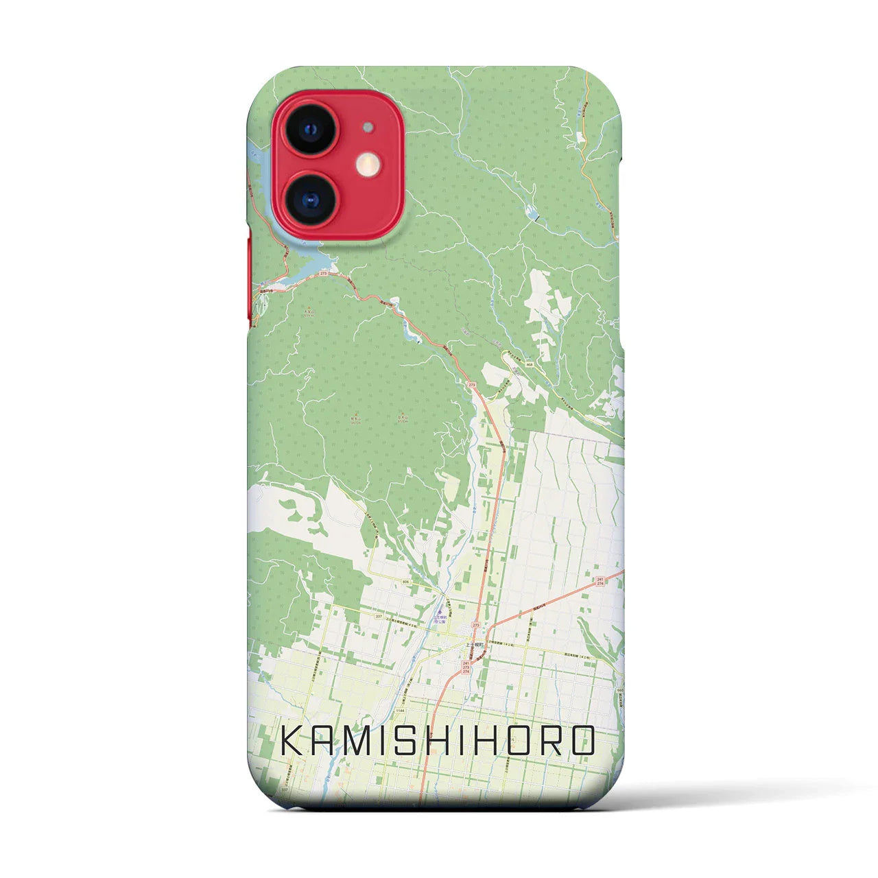 【上士幌(北海道)】地図柄iPhoneケース(バックカバータイプ)