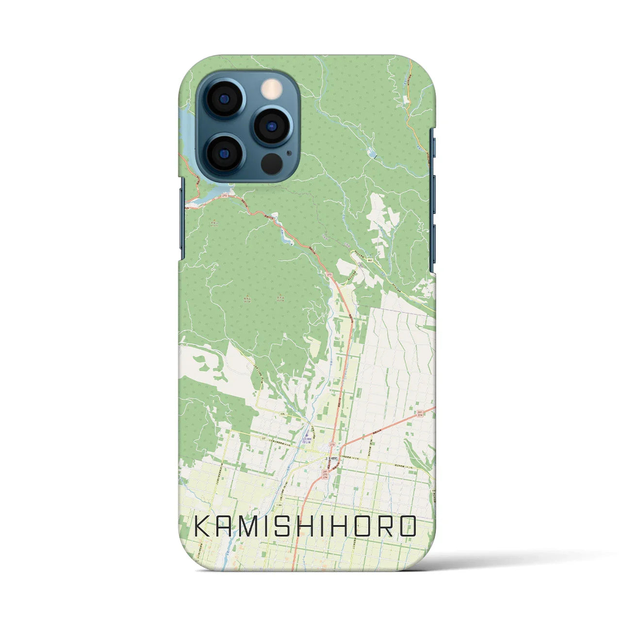 【上士幌(北海道)】地図柄iPhoneケース(バックカバータイプ)