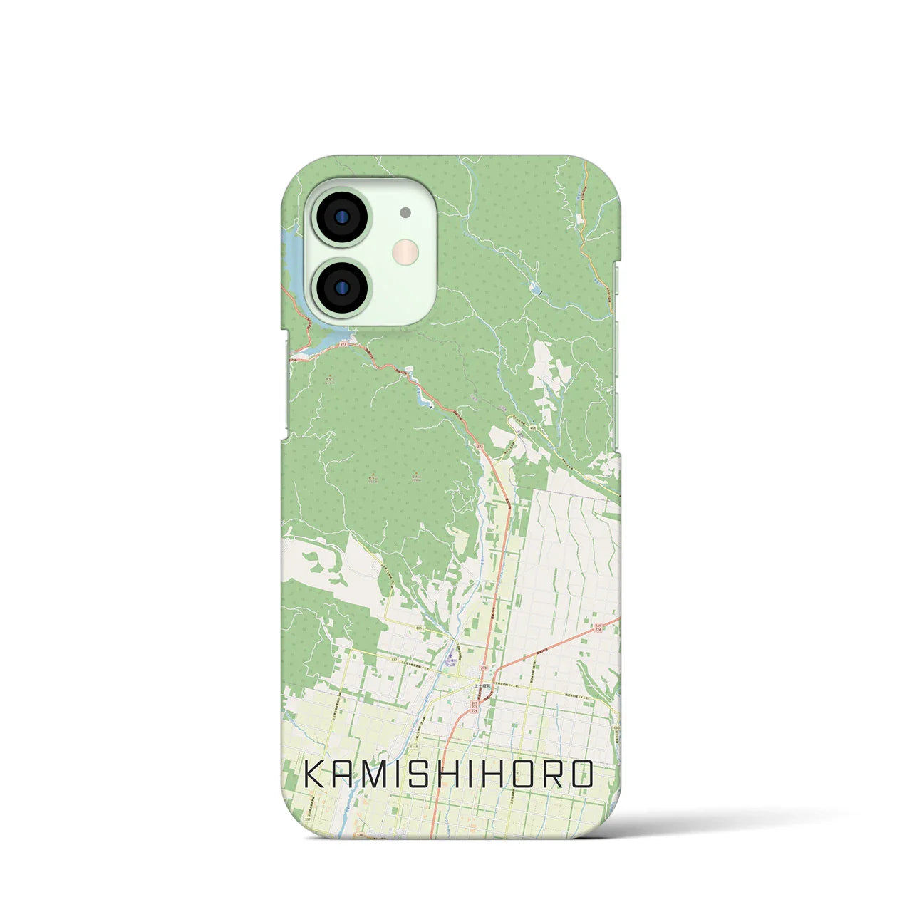 【上士幌(北海道)】地図柄iPhoneケース(バックカバータイプ)