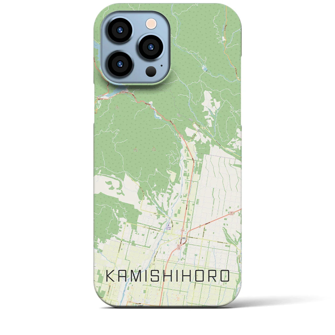 【上士幌(北海道)】地図柄iPhoneケース(バックカバータイプ)