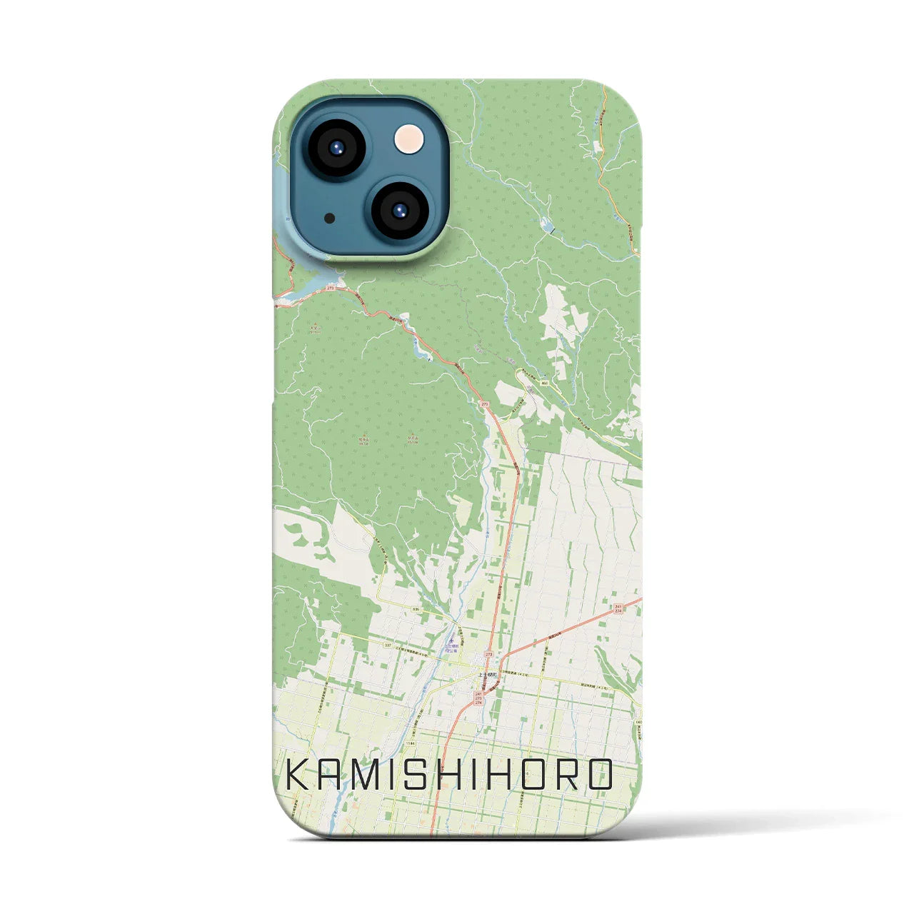【上士幌(北海道)】地図柄iPhoneケース(バックカバータイプ)