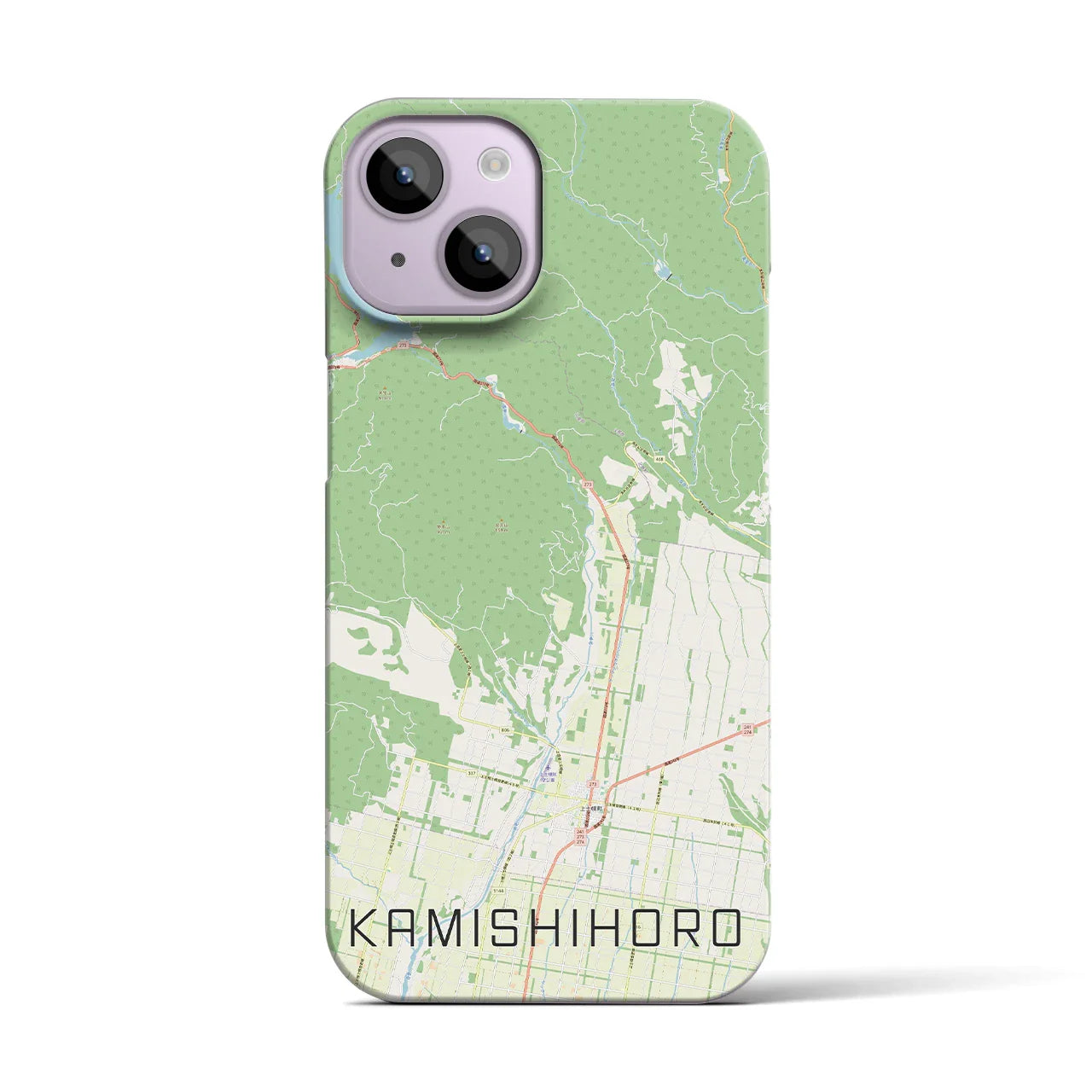 【上士幌(北海道)】地図柄iPhoneケース(バックカバータイプ)