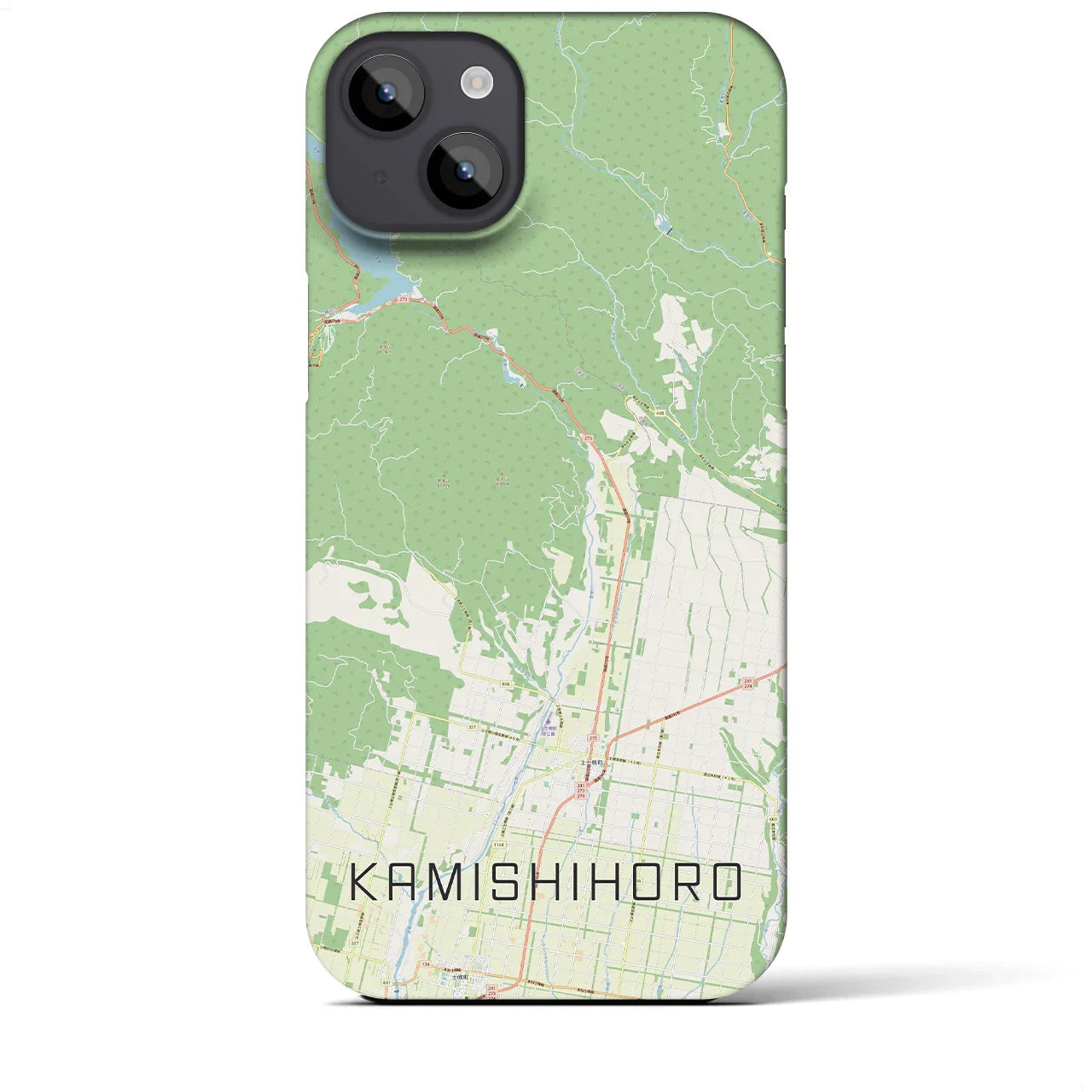 【上士幌(北海道)】地図柄iPhoneケース(バックカバータイプ)