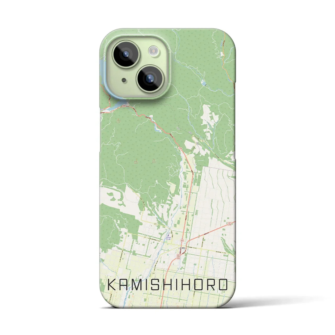 【上士幌(北海道)】地図柄iPhoneケース(バックカバータイプ)