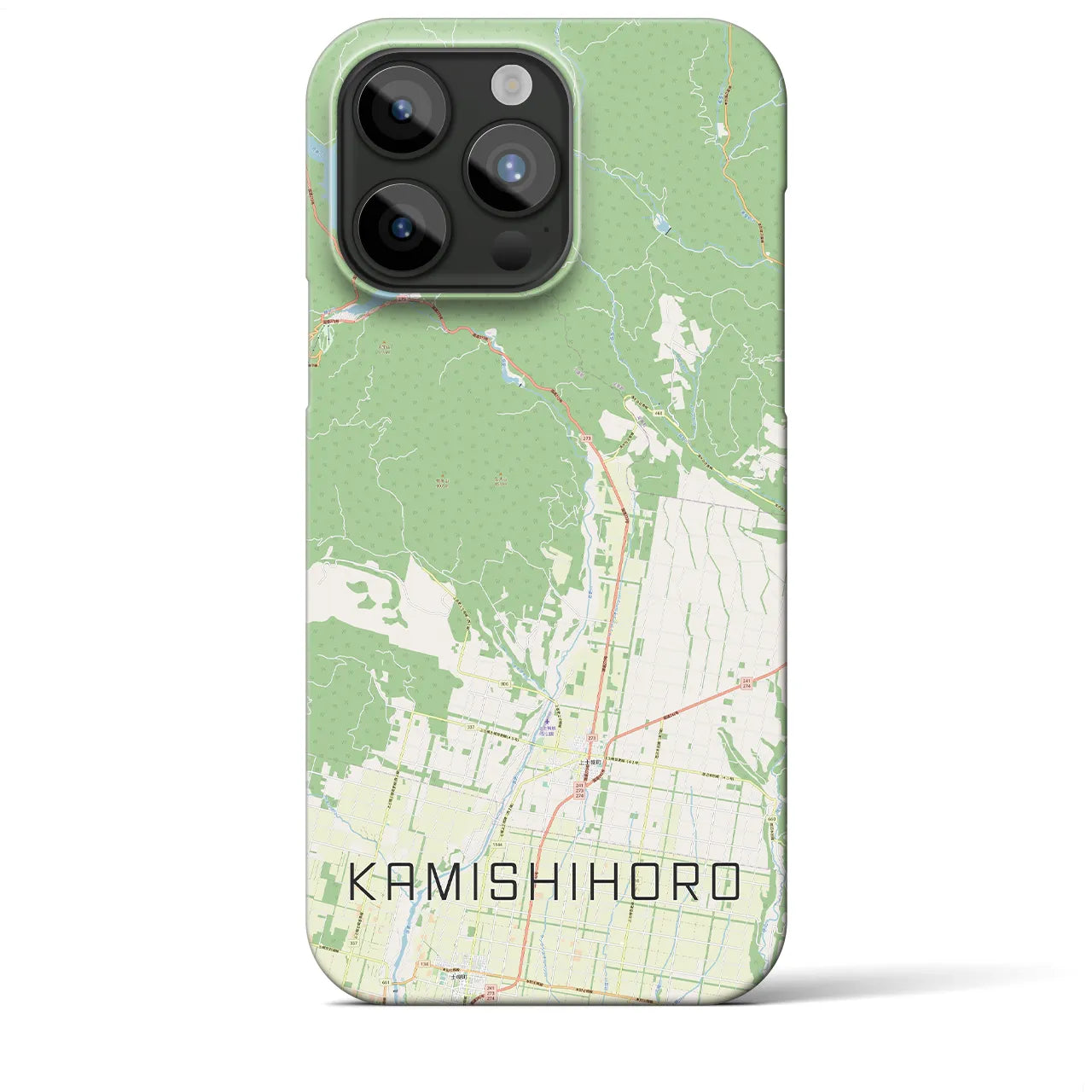 【上士幌(北海道)】地図柄iPhoneケース(バックカバータイプ)