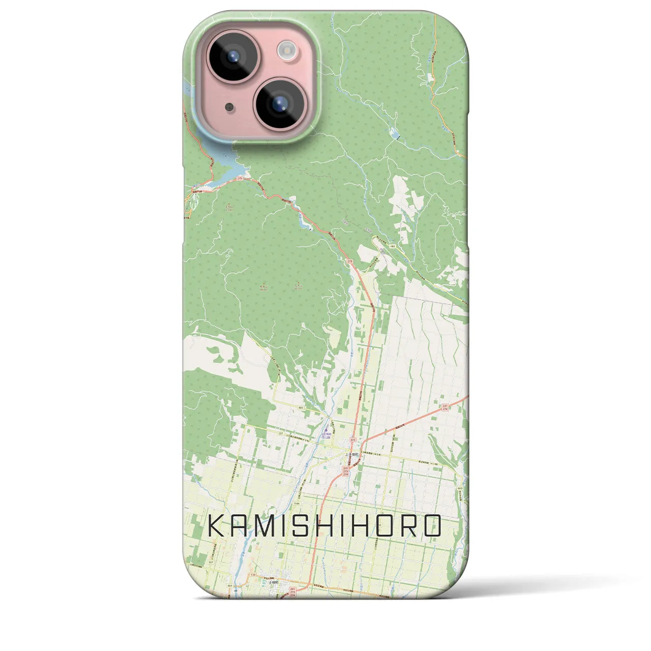 【上士幌(北海道)】地図柄iPhoneケース(バックカバータイプ)