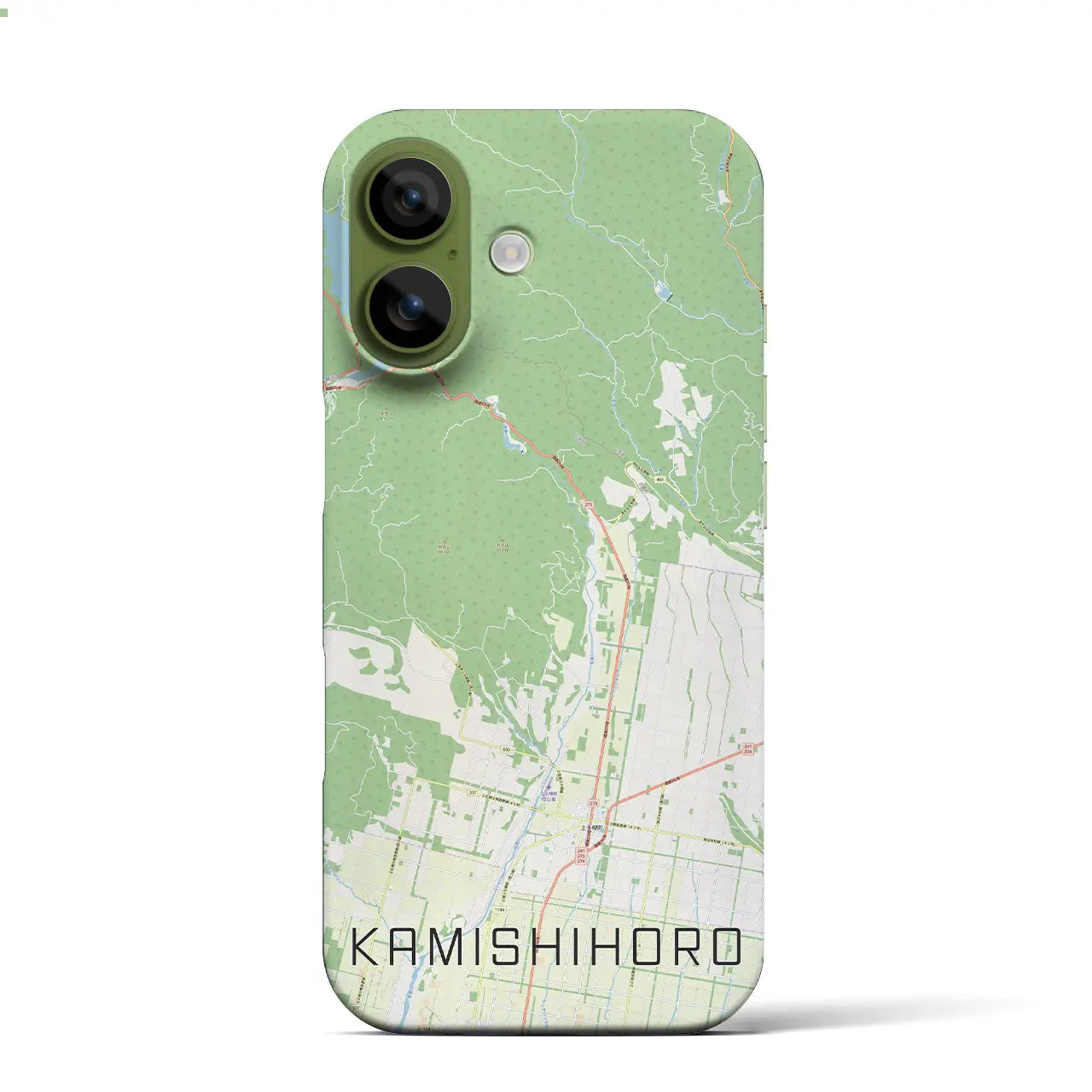 【上士幌(北海道)】地図柄iPhoneケース(バックカバータイプ)