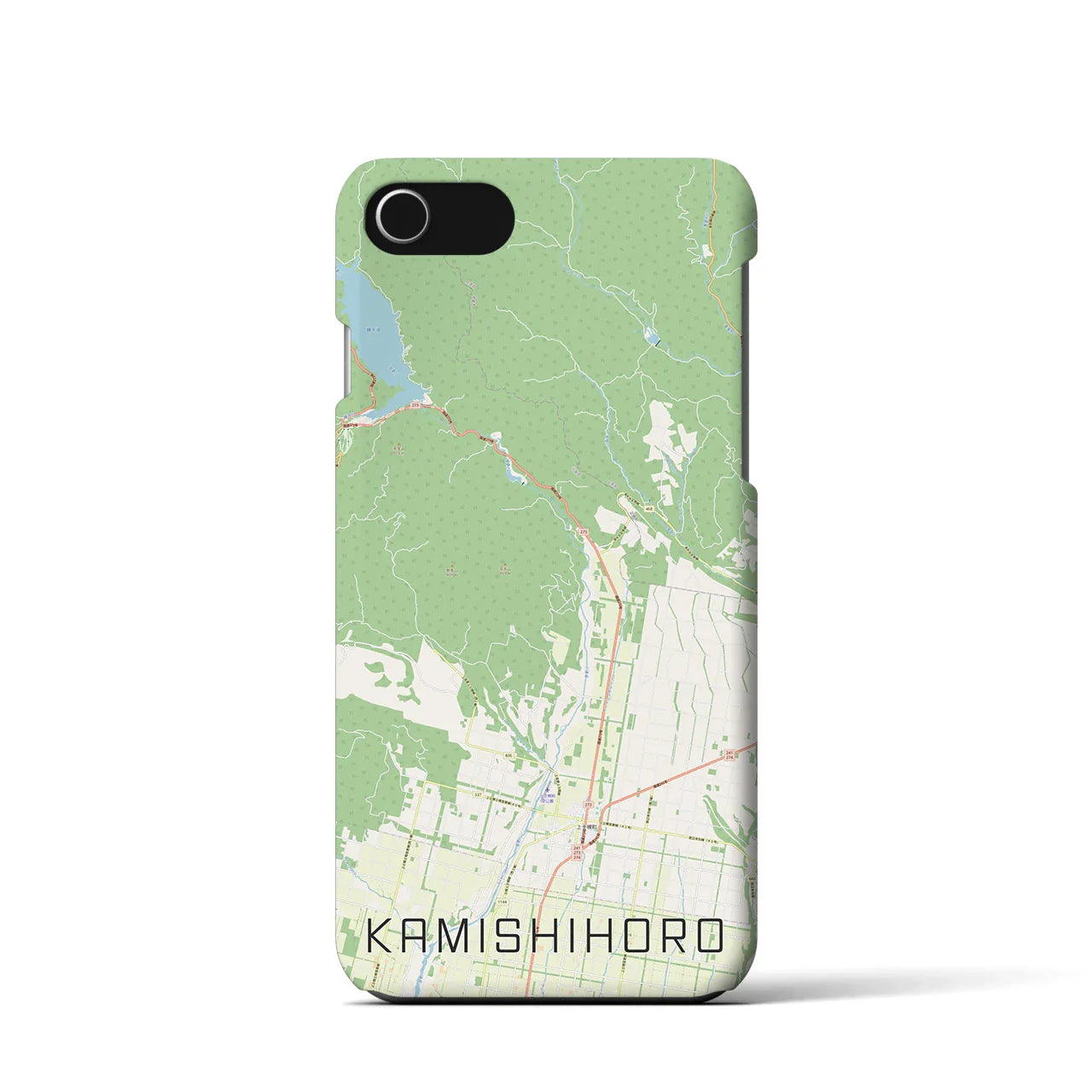 【上士幌(北海道)】地図柄iPhoneケース(バックカバータイプ)