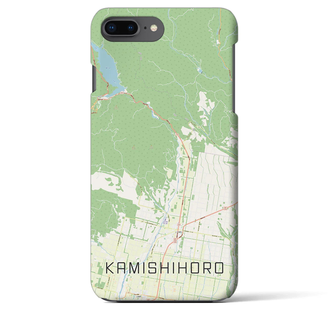 【上士幌(北海道)】地図柄iPhoneケース(バックカバータイプ)