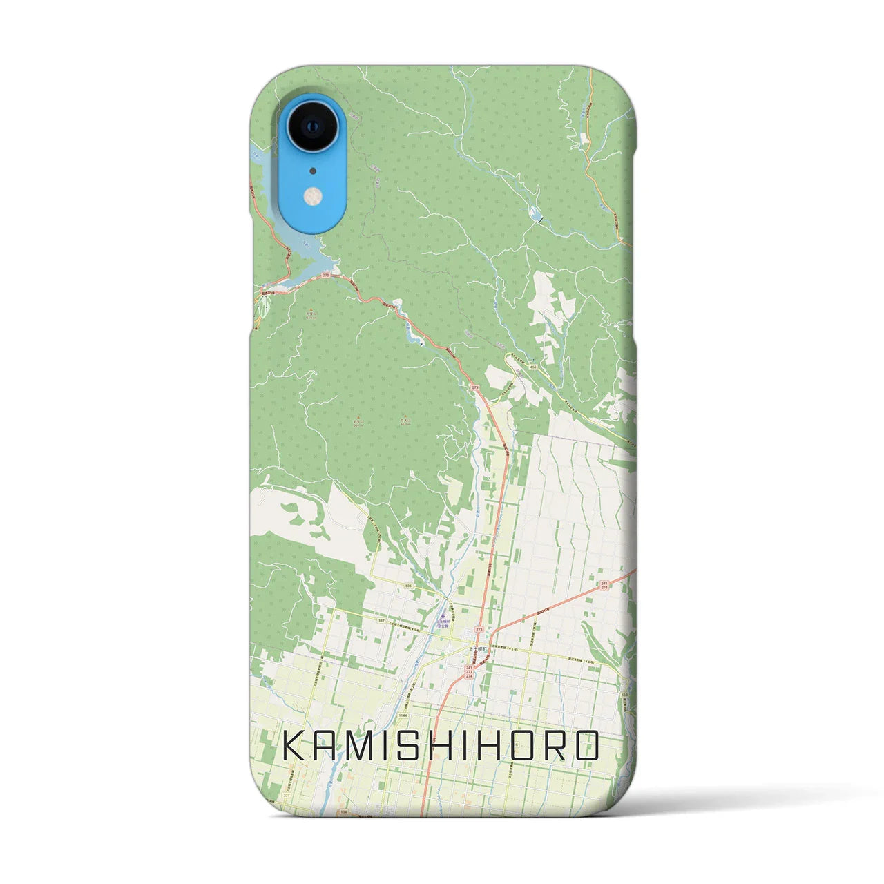 【上士幌(北海道)】地図柄iPhoneケース(バックカバータイプ)