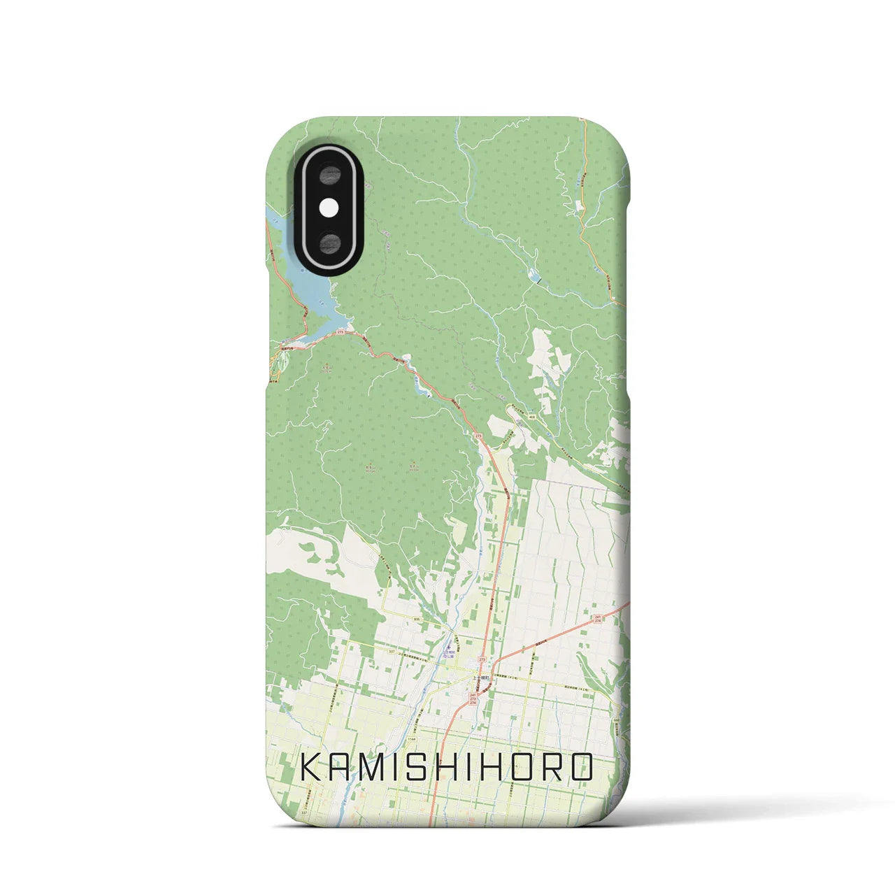 【上士幌(北海道)】地図柄iPhoneケース(バックカバータイプ)