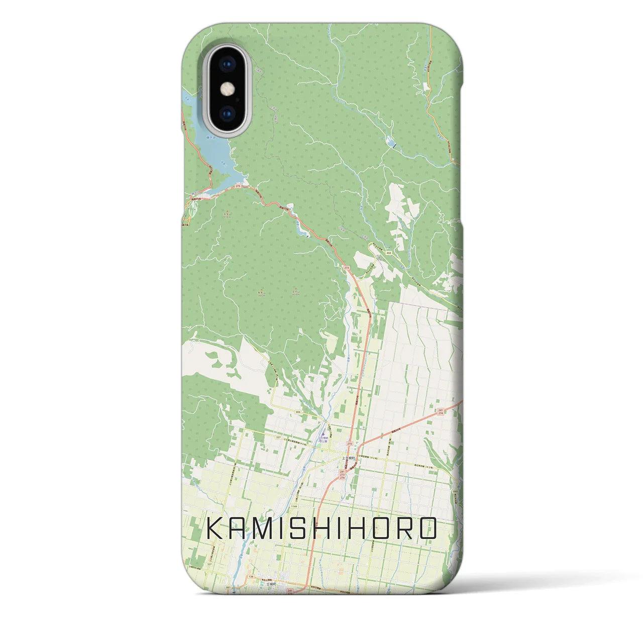【上士幌(北海道)】地図柄iPhoneケース(バックカバータイプ)