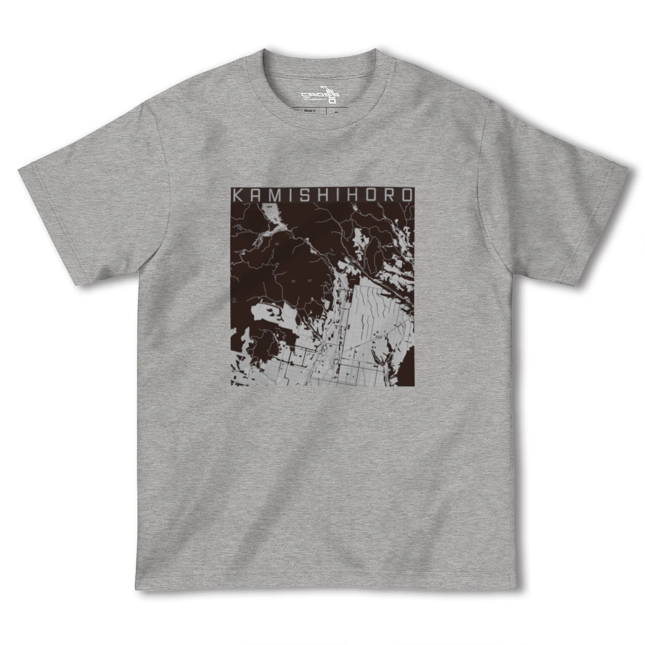 【上士幌(北海道)】地図柄ヘビーウェイトTシャツ