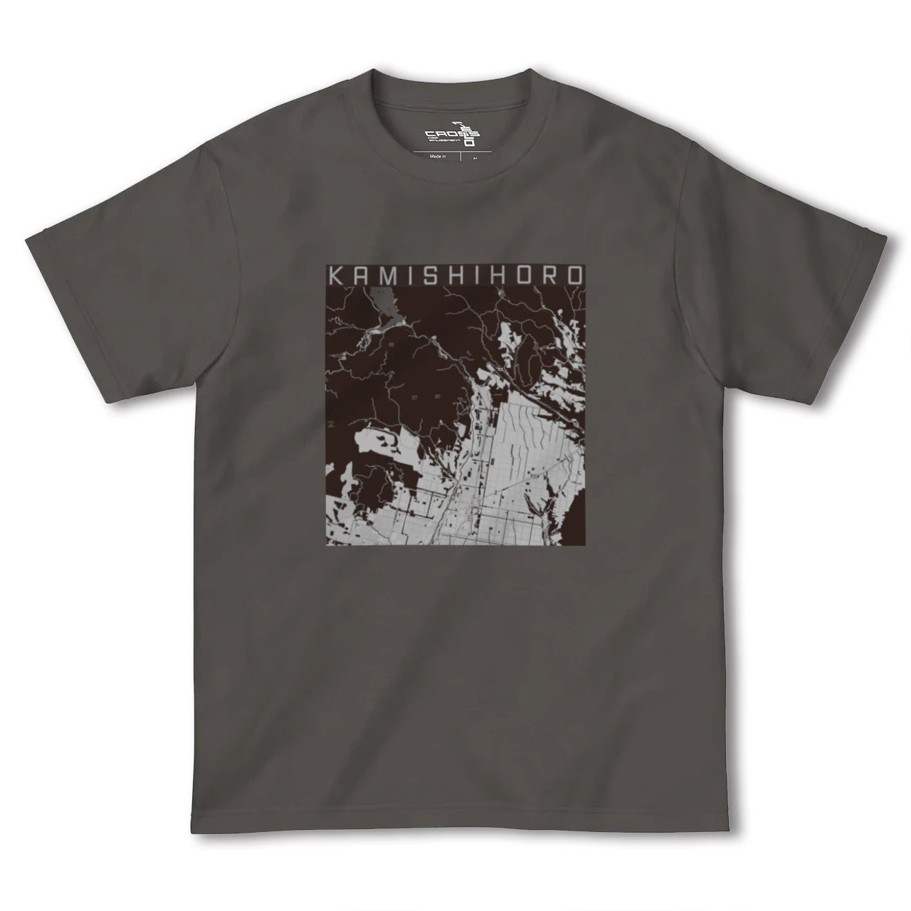 【上士幌(北海道)】地図柄ヘビーウェイトTシャツ