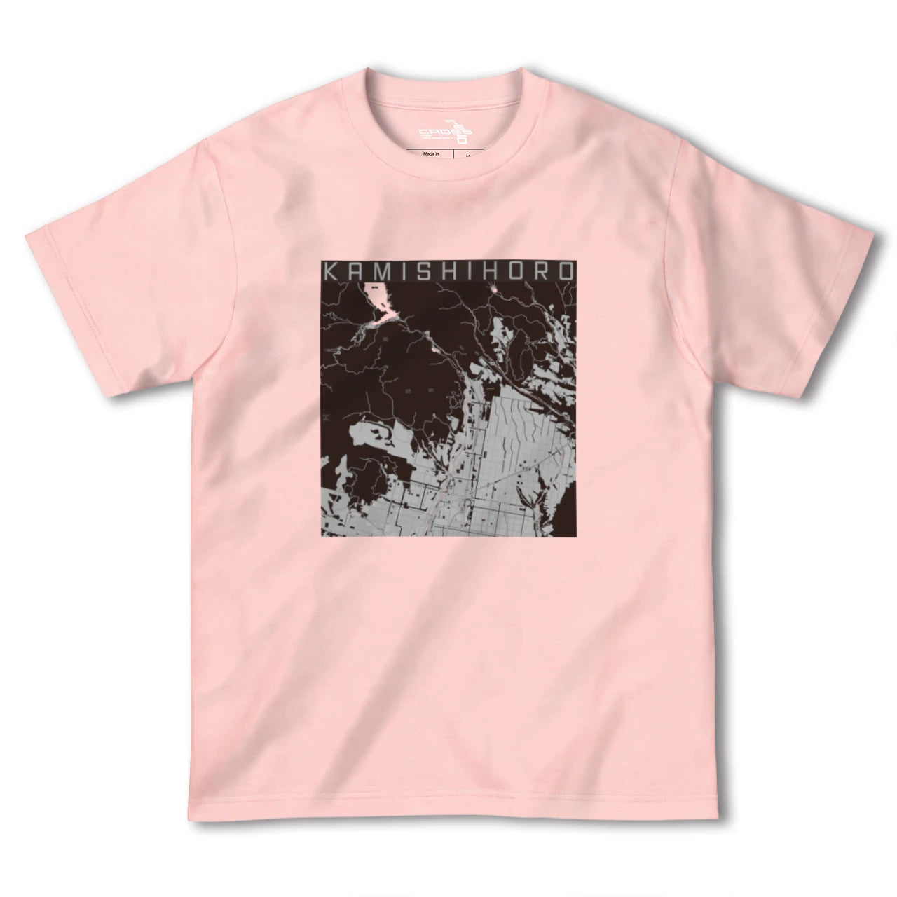 【上士幌(北海道)】地図柄ヘビーウェイトTシャツ