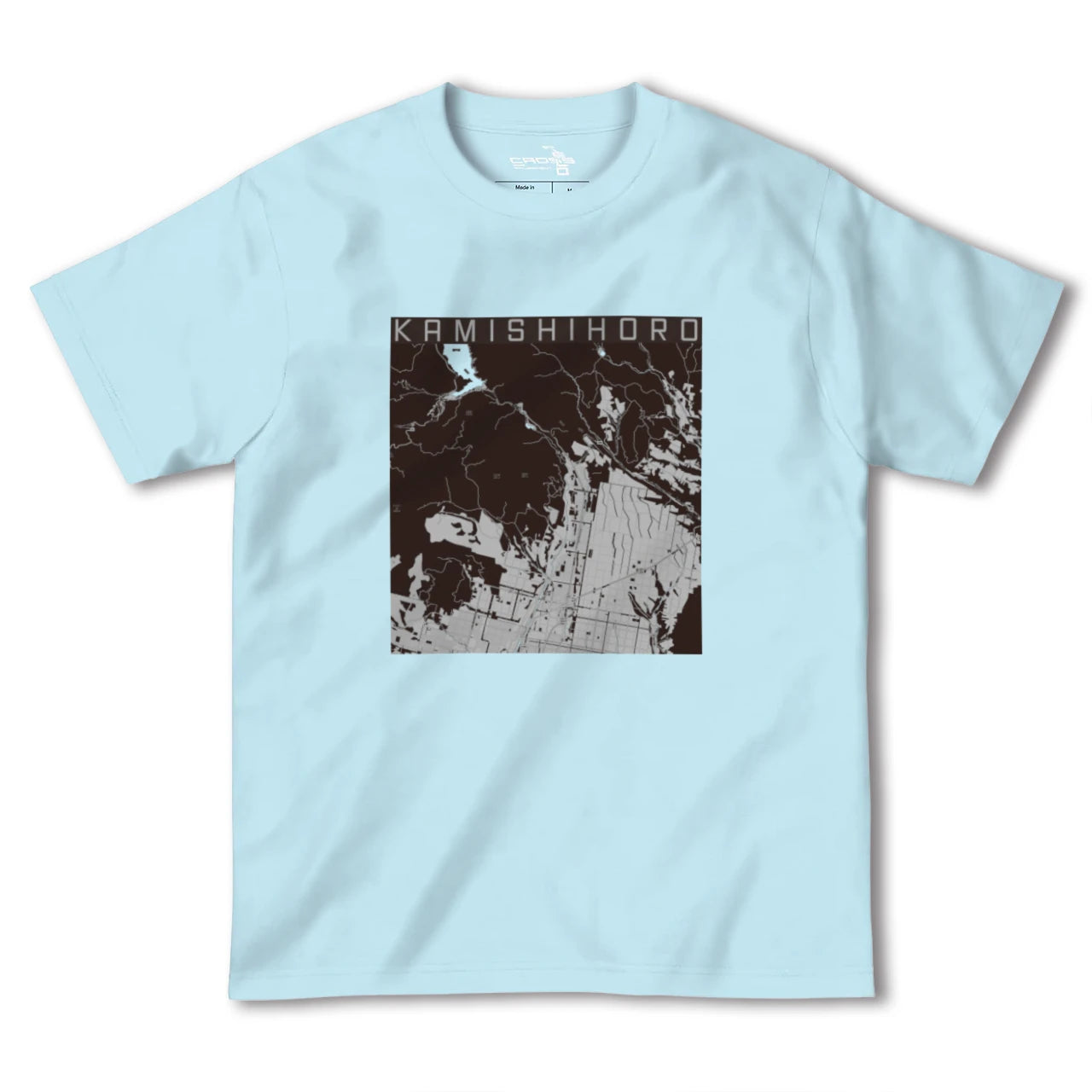 【上士幌(北海道)】地図柄ヘビーウェイトTシャツ