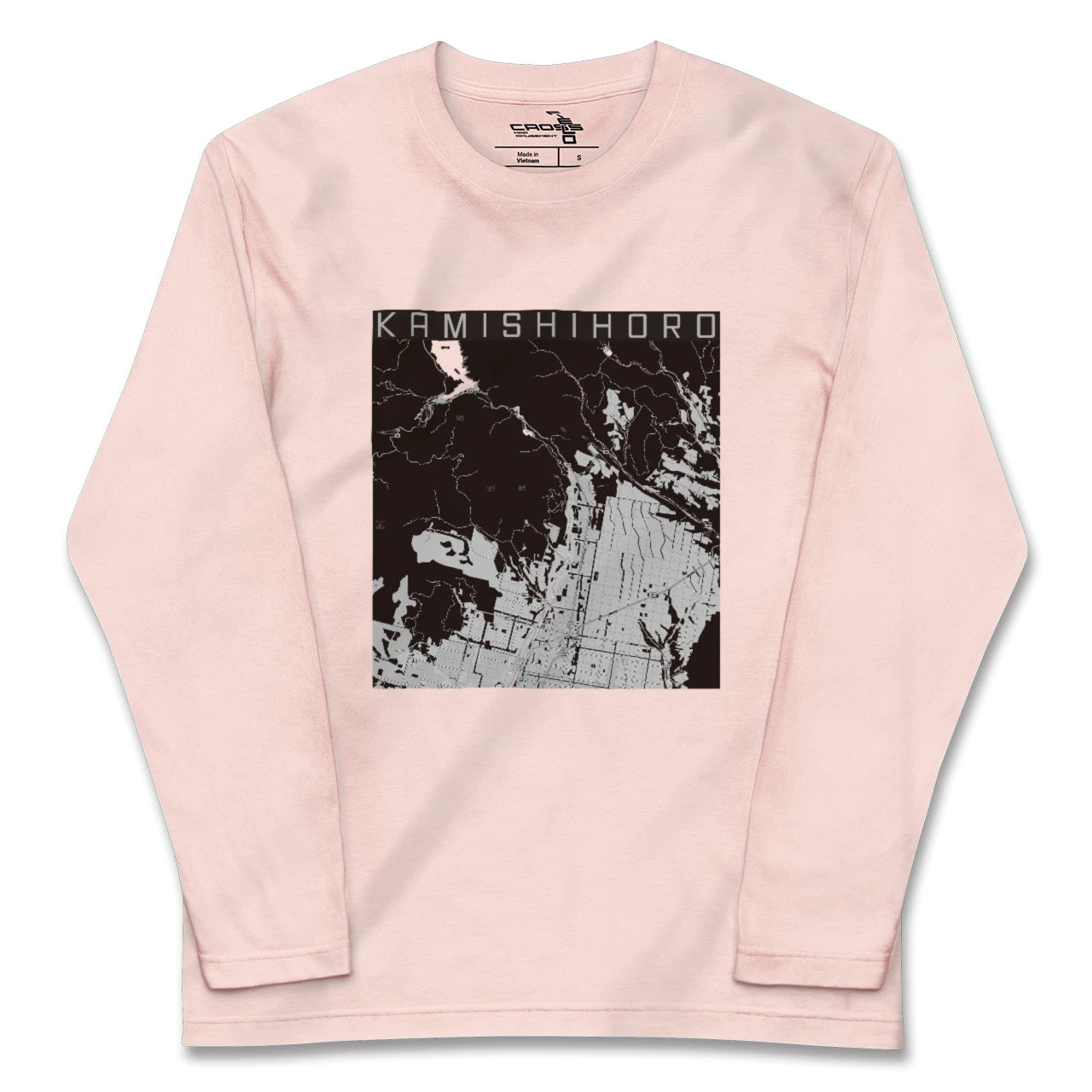 【上士幌(北海道)】地図柄ロングスリーブTシャツ