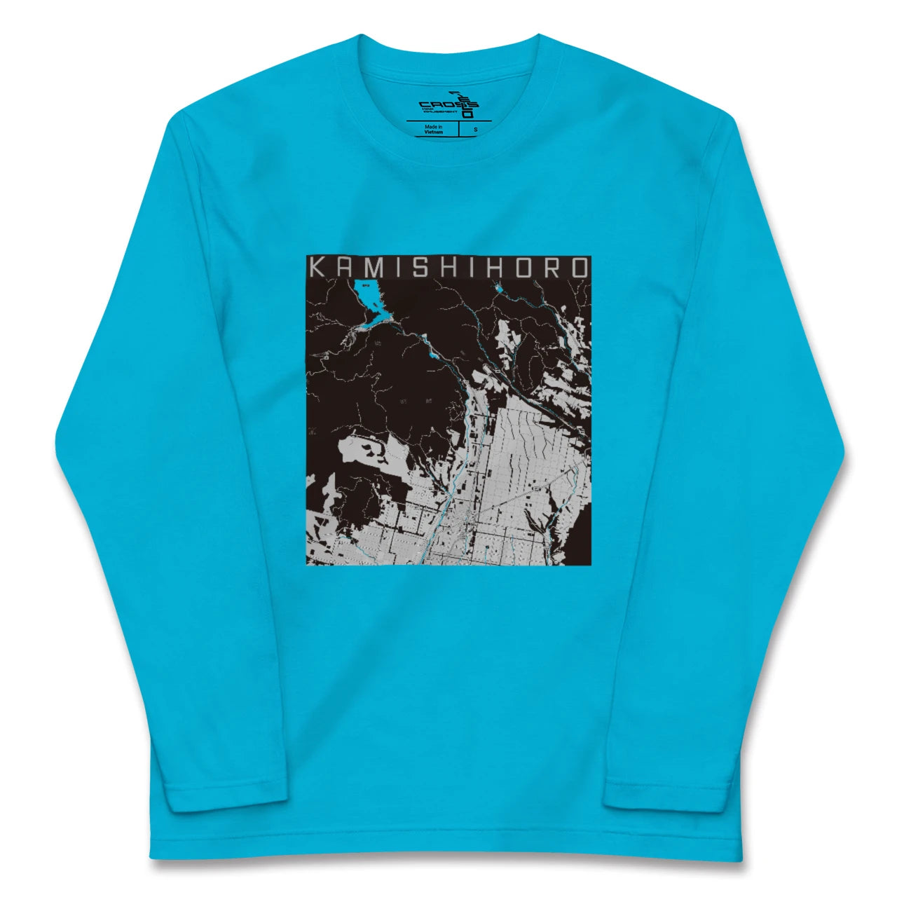【上士幌(北海道)】地図柄ロングスリーブTシャツ
