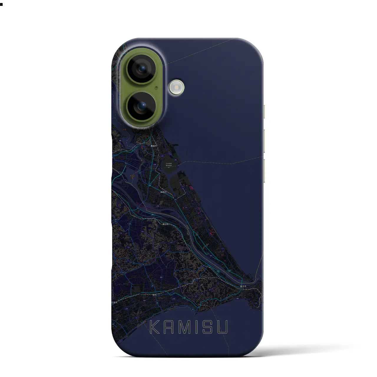 【神栖2(茨城県)】地図柄iPhoneケース(バックカバータイプ)