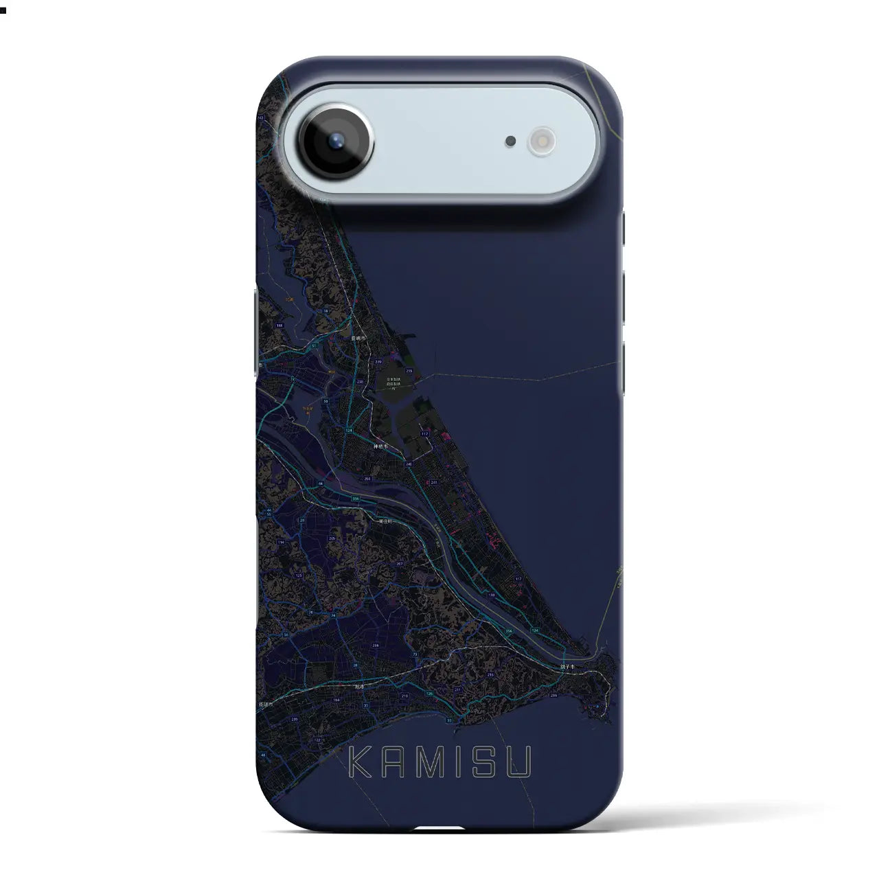 【神栖2(茨城県)】地図柄iPhoneケース(バックカバータイプ)