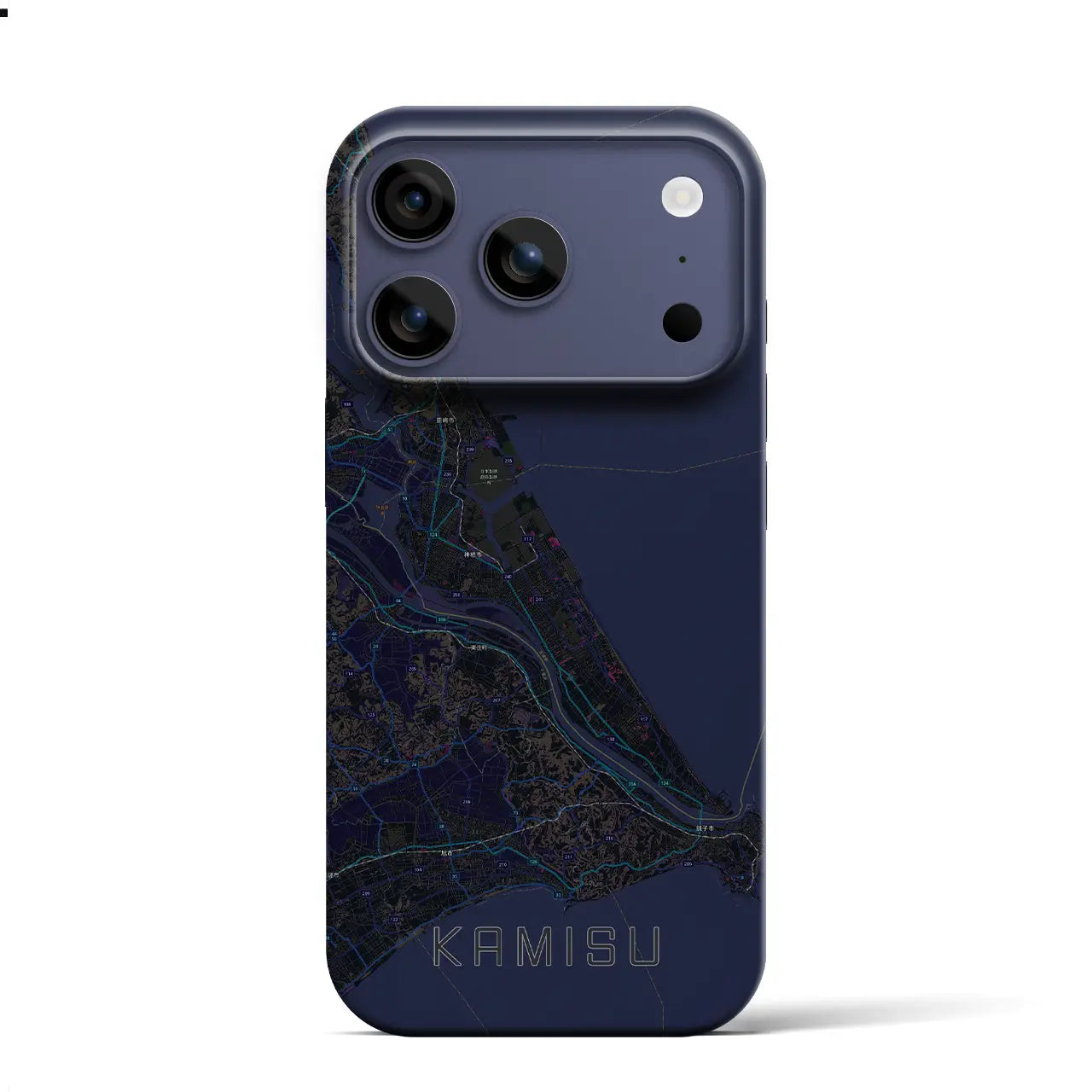 【神栖2(茨城県)】地図柄iPhoneケース(バックカバータイプ)