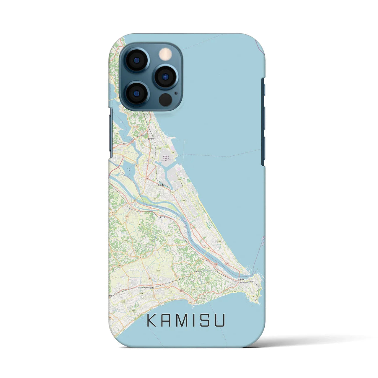 【神栖2(茨城県)】地図柄iPhoneケース(バックカバータイプ)