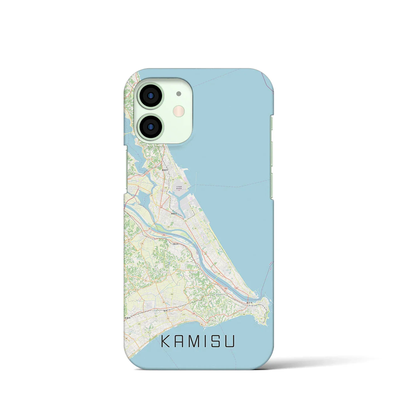 【神栖2(茨城県)】地図柄iPhoneケース(バックカバータイプ)