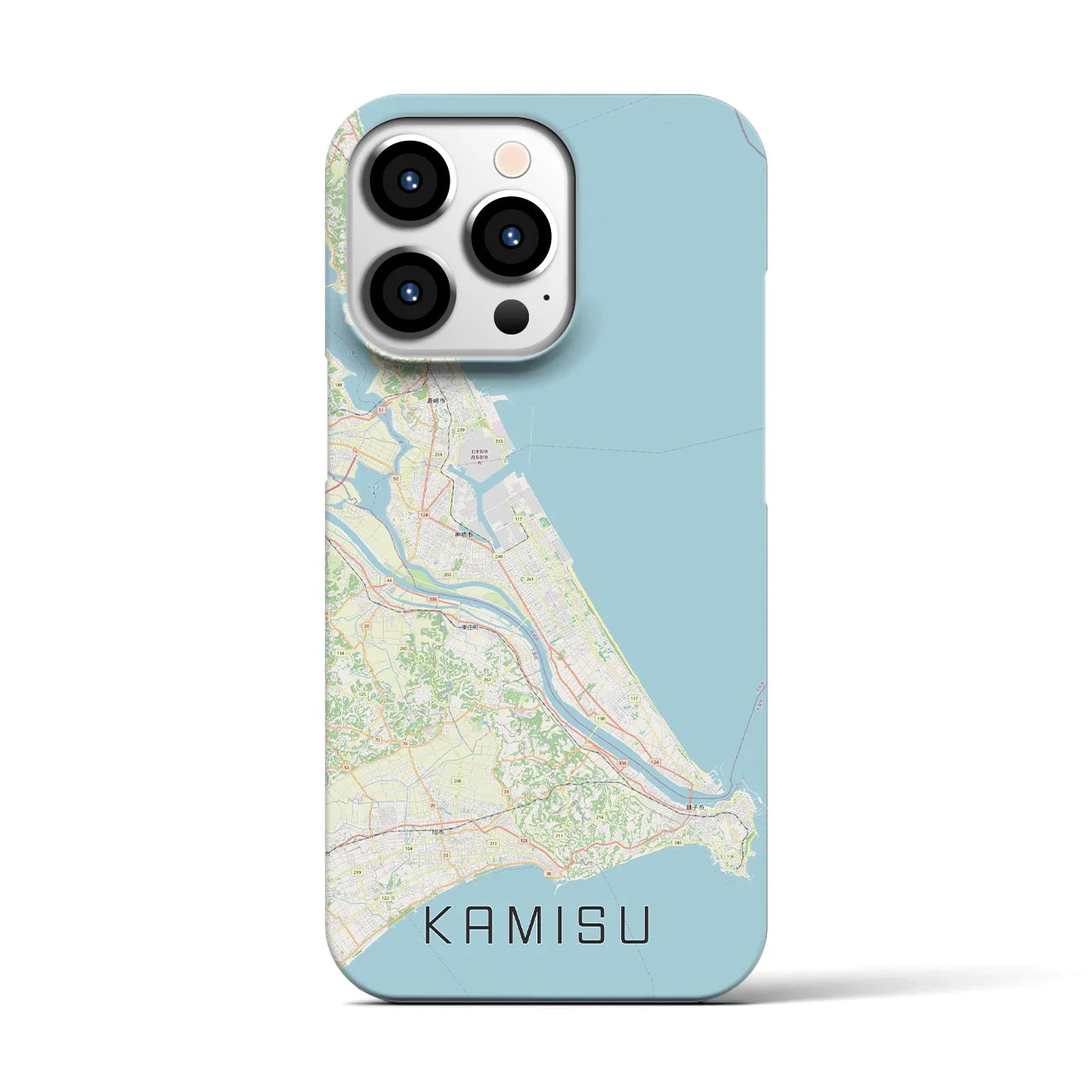 【神栖2(茨城県)】地図柄iPhoneケース(バックカバータイプ)