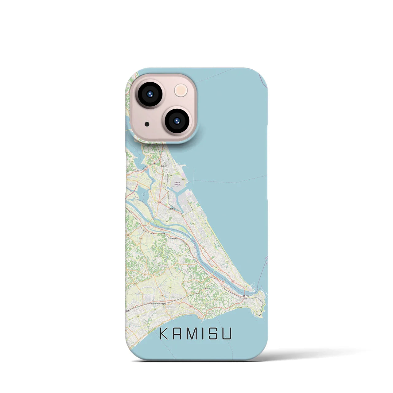 【神栖2(茨城県)】地図柄iPhoneケース(バックカバータイプ)