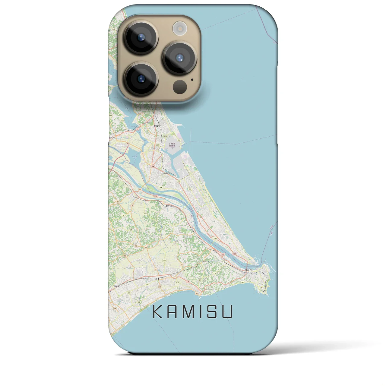 【神栖2(茨城県)】地図柄iPhoneケース(バックカバータイプ)