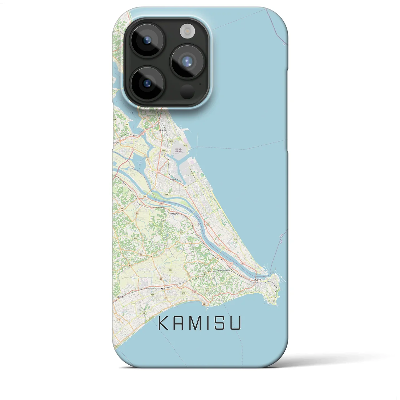 【神栖2(茨城県)】地図柄iPhoneケース(バックカバータイプ)