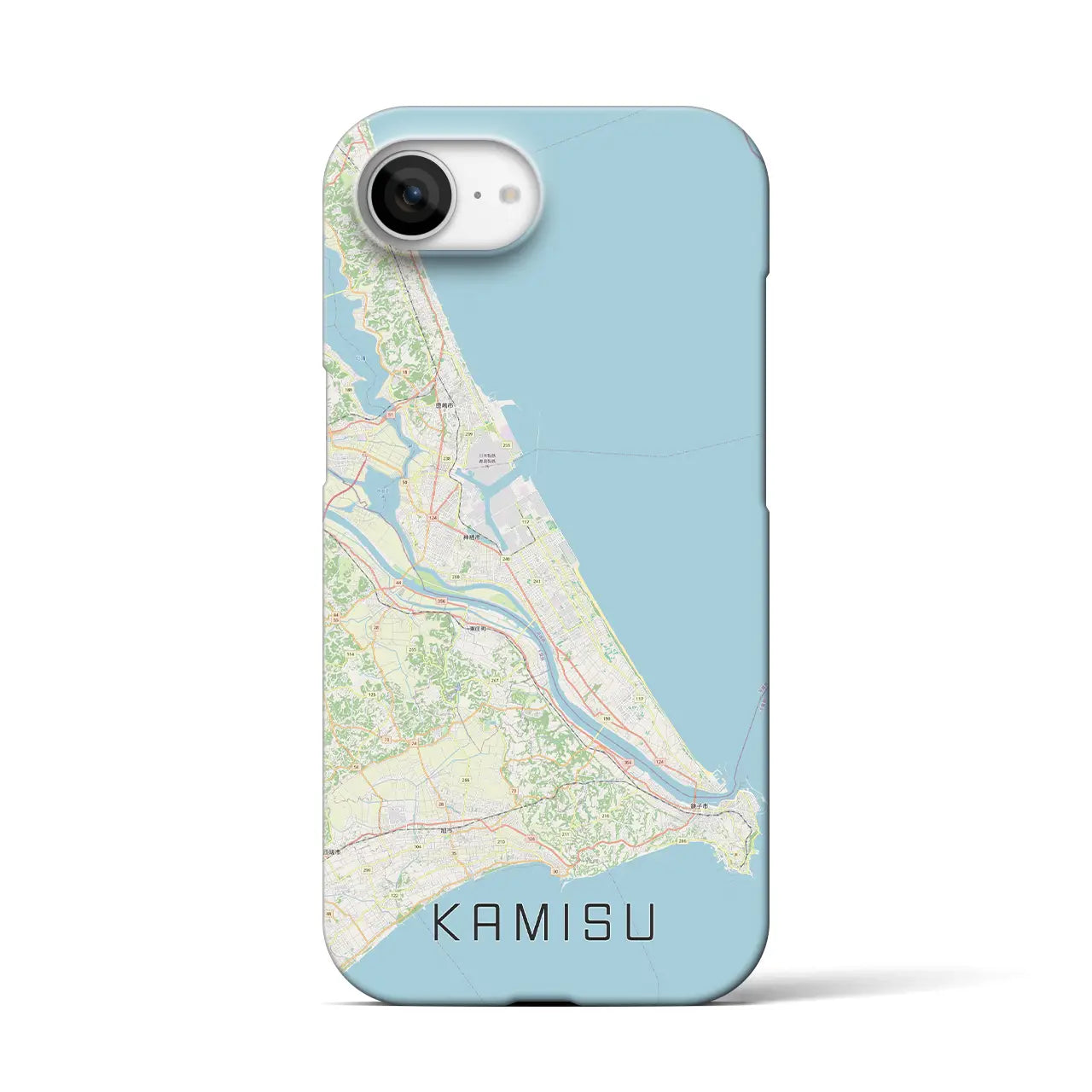 【神栖2(茨城県)】地図柄iPhoneケース(バックカバータイプ)