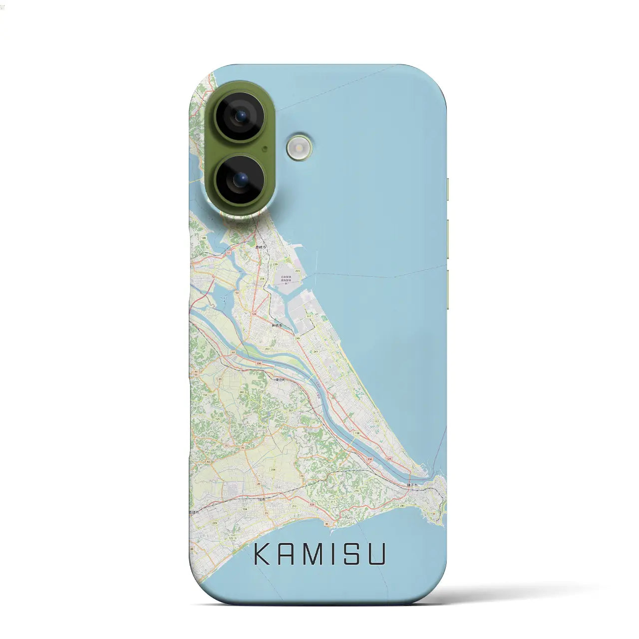 【神栖2(茨城県)】地図柄iPhoneケース(バックカバータイプ)