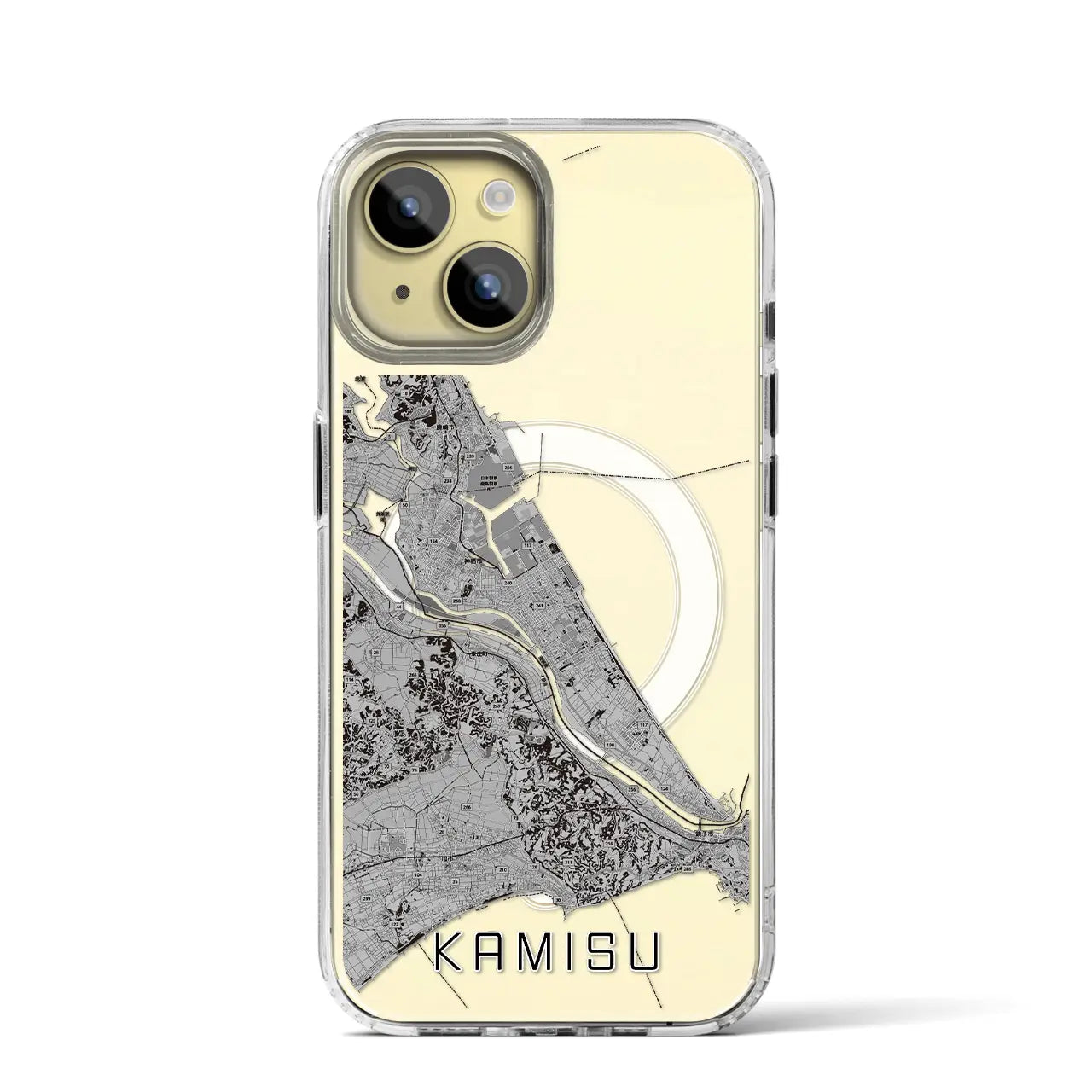 【神栖2(茨城県)】地図柄iPhoneケース(MagSafeタイプ)