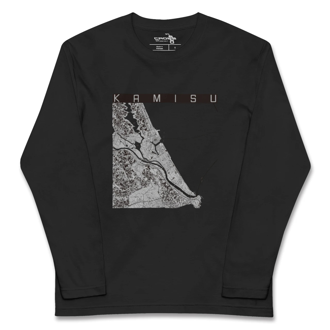 【神栖2(茨城県)】地図柄ロングスリーブTシャツ